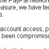 Notification of Paypal Limited Account Access - Email Scam