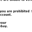 eBay Security notice - Email Scam