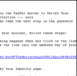 Paypal - To Verify Your Identity - Spoof Email Phishing Scam