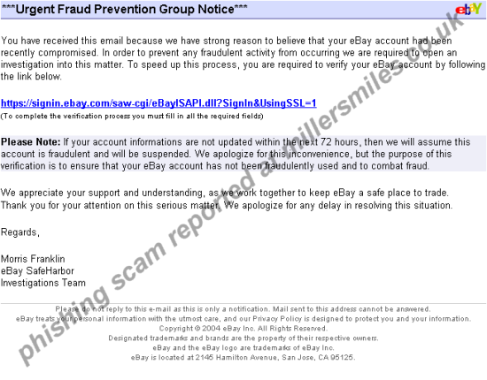 eBay Important Account Information