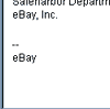 eBay Spoof Email Hoax scam.