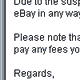 eBay email hoax and web page