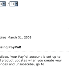 Paypal email hoax scam